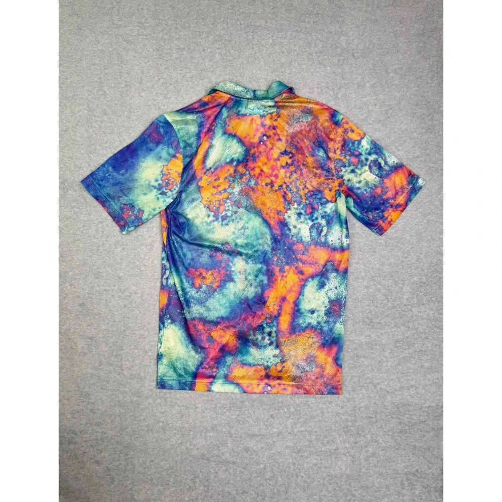 NWT Adidas Originals Allover Print Mesh Shirt Multicolor Galaxy Print Mens XS